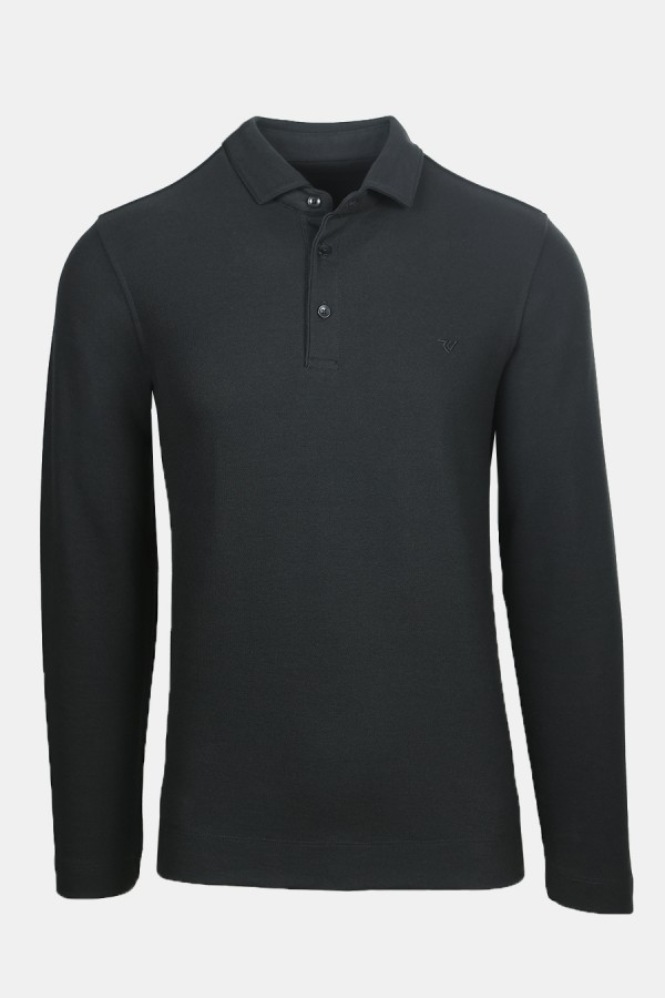 Ανδρική Μαύρη Μπλούζα Polo