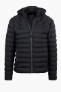 Men's Black Jacket with detachable Hood