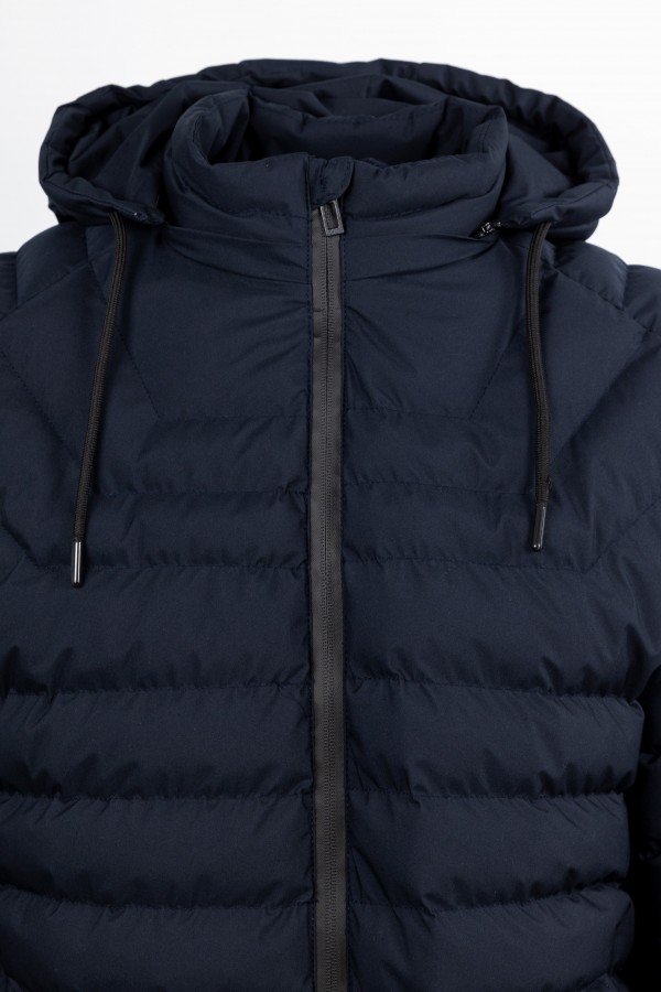 Men's Dark Blue  Jacket with detachable Hood