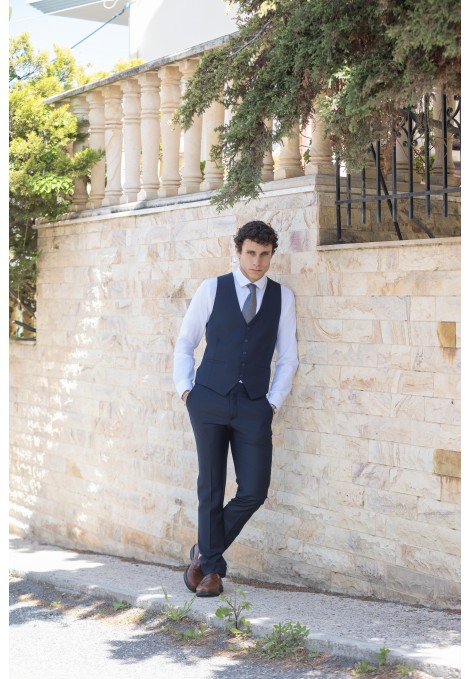 Σκούρο μπλε Γιλέκο