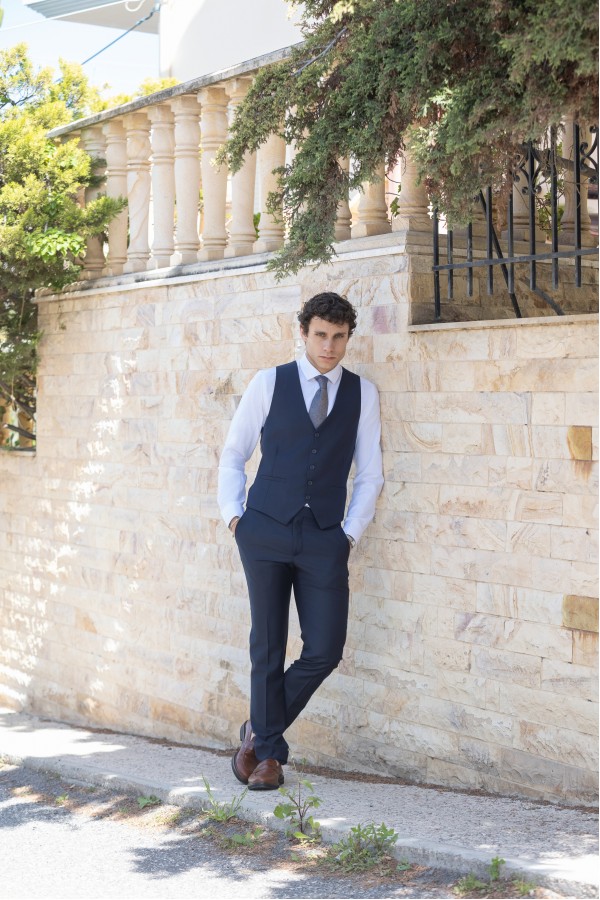 Σκούρο μπλε Γιλέκο