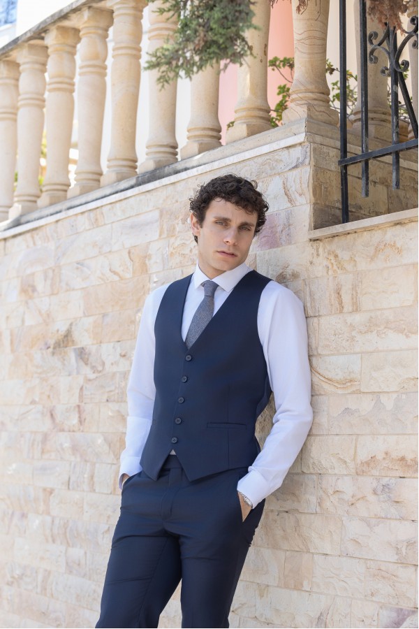 Σκούρο μπλε Γιλέκο