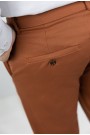 Men's Dark Red Fabric Pants-Urban Flex