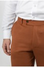 Men's Dark Red Fabric Pants-Urban Flex