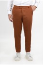 Men's Dark Red Fabric Pants-Urban Flex