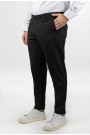 Men's Black Fabric Pants-Urban Flex