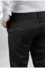 Men's Black Fabric Pants-Urban Flex