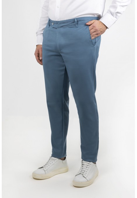 Men's Raf Blue Fabric Pants-Urban Flex