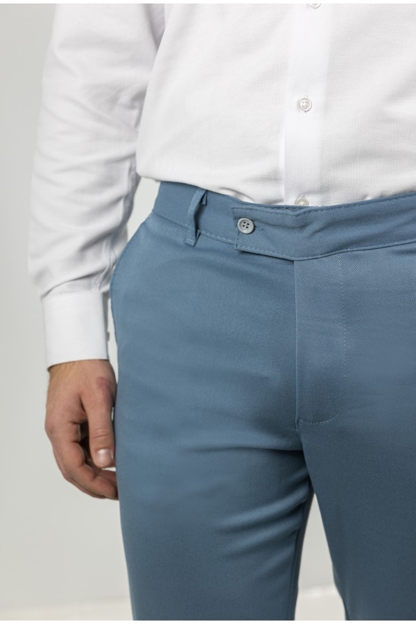 Men's Raf Blue Fabric Pants-Urban Flex