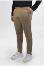 Men's Dark Beige Fabric Pants-Urban Flex