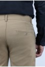 Men's Dark Beige Fabric Pants-Urban Flex