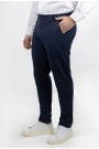 Men's Dark Blue Fabric Pants-Urban Flex