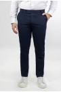 Men's Dark Blue Fabric Pants-Urban Flex