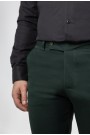 Men's Dark Green Fabric Pants-Urban Flex