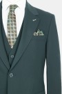 Men’s dark green suit elegant fit