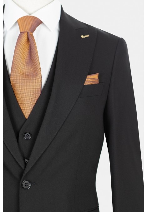 Men's black suit luxury formal