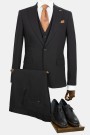 Men's black suit luxury formal