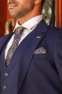 Men's blue suit weekend formal