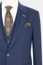 Men's blue suit weekend formal