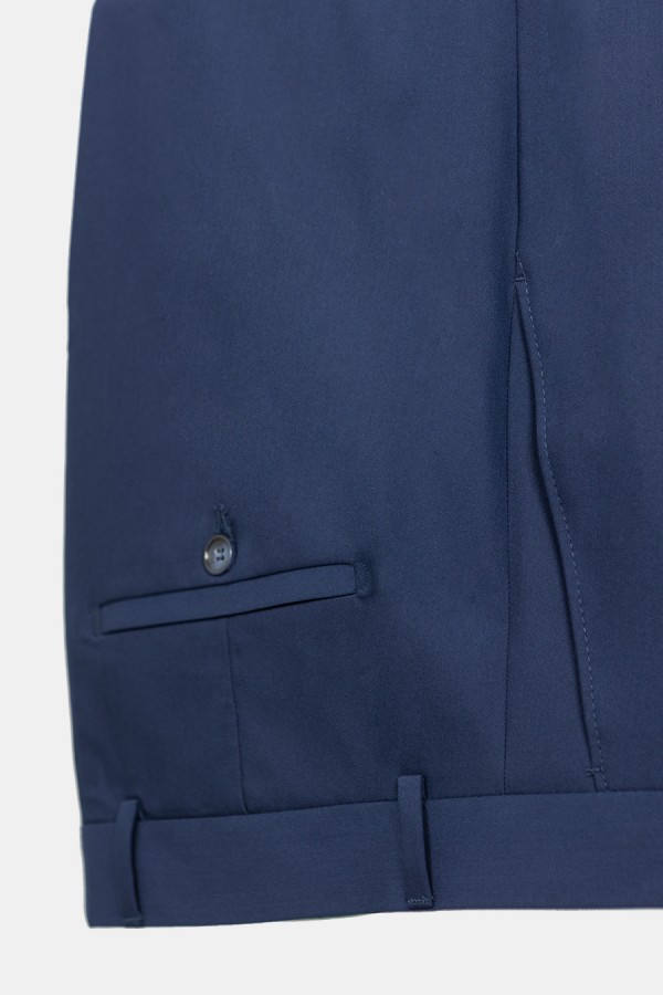 Men's blue suit weekend formal