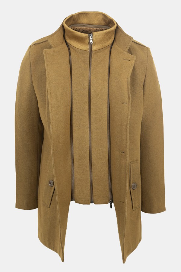 Men's Flexlayer Camel Coat