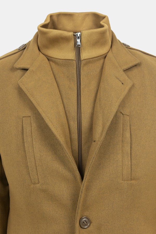 Men's Flexlayer Camel Coat
