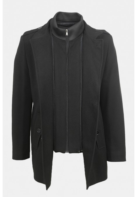 Men's Flexlayer Black Coat