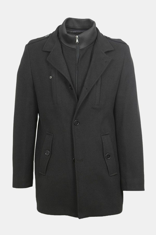 Men's Flexlayer Black Coat
