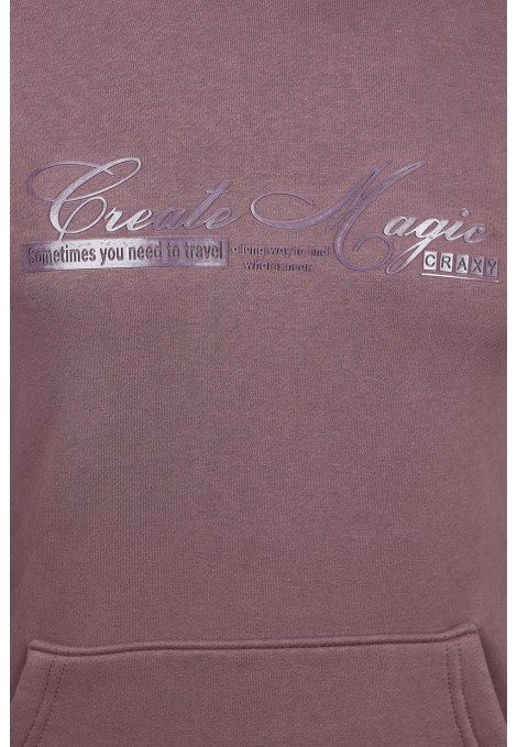 Μπορντό Μπλούζα Φούτερ