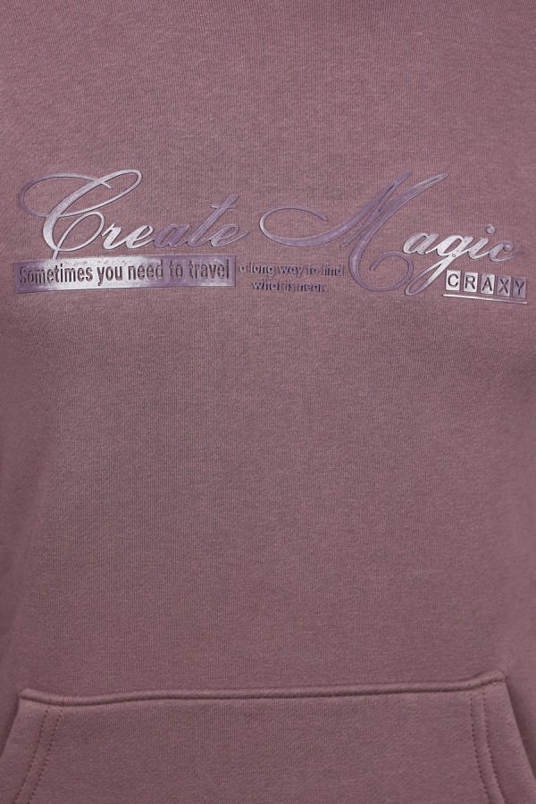 Μπορντό Μπλούζα Φούτερ