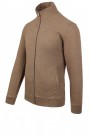 Men's Brown Sweatshirt Cardigan