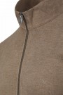 Men's Brown Sweatshirt Cardigan