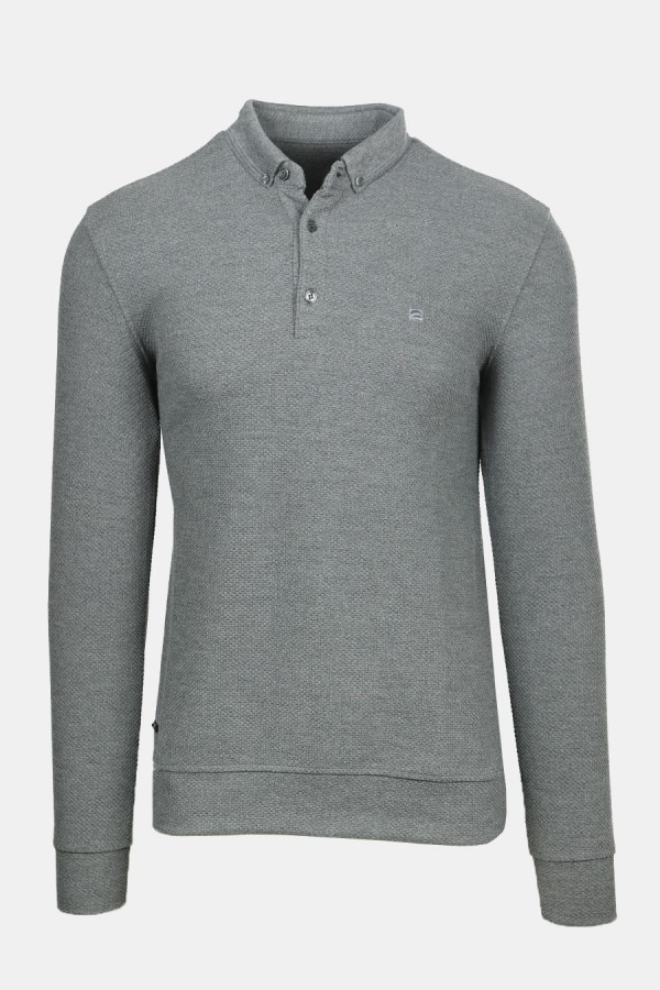 Men's Grey Polo T-shirt