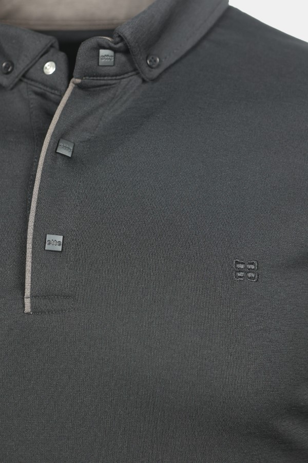 Men's Black Polo T-shirt