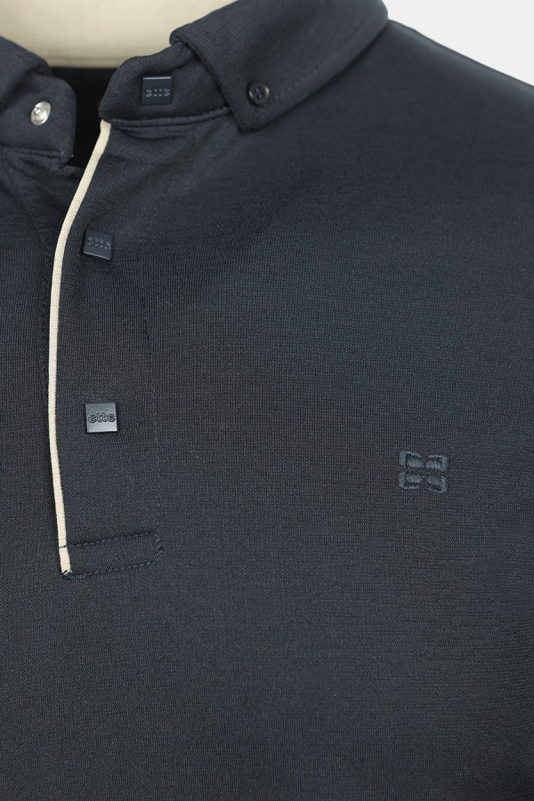 Men's Dark Blue Polo T-shirt