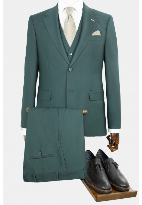 Ανδρικό πράσινο κοστούμι elegant fit