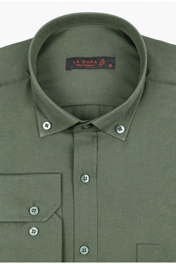 Σκούρο Πράσινο Πουκάμισο