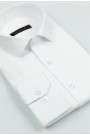 Ανδρικό Επίσημο Λευκό Πουκάμισο Classic Fit- La pupa Signature Weave