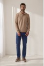 Men's camel T-shirt