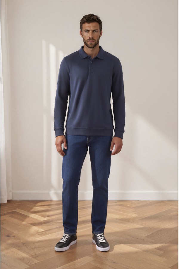 Men's blue T-shirt