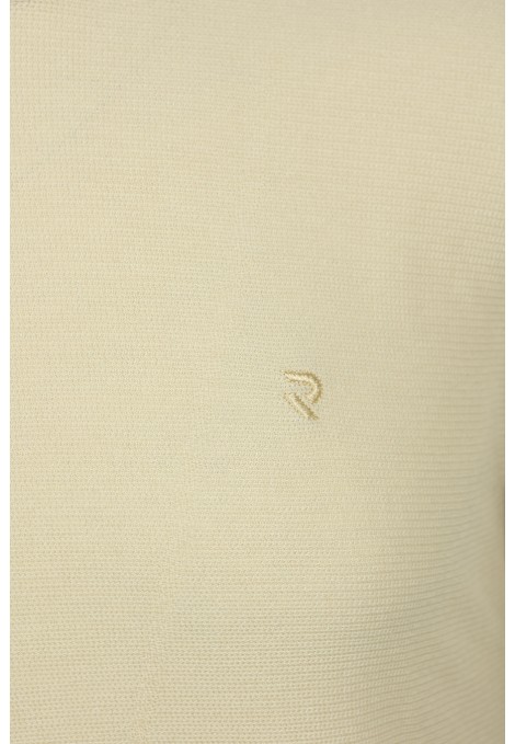 Ανδρική Μπεζ Μπλούζα με Σχέδιο Ύφανσης