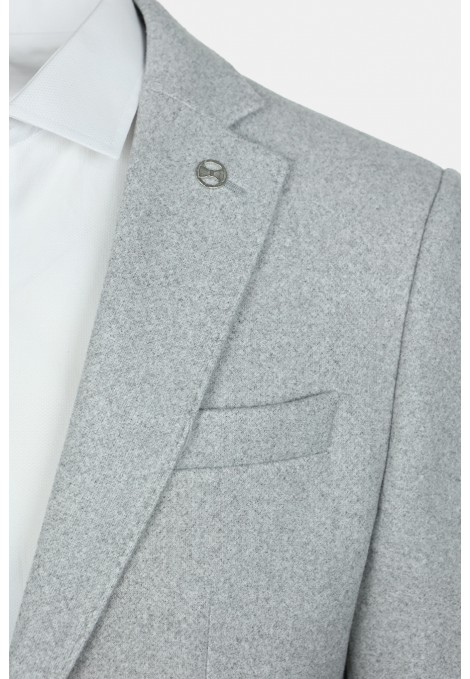 Ανοιχτό Γκρι Σακάκι