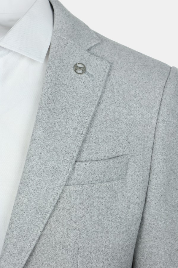 Ανοιχτό Γκρι Σακάκι