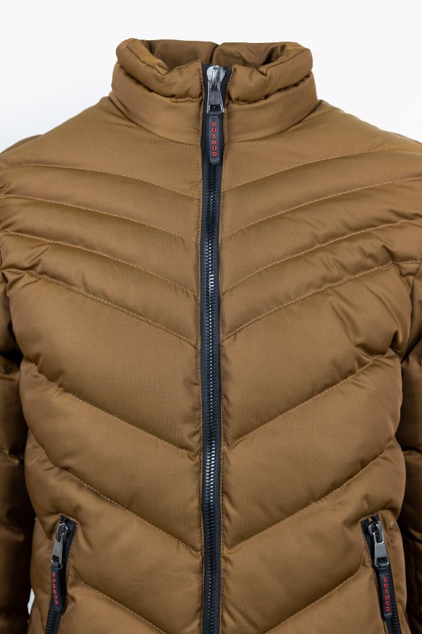 Men's Camel  Jacket with detachable Hood