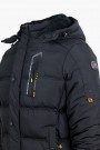 Men's Black Jacket with detachable Hood