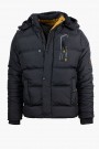 Men's Black Jacket with detachable Hood