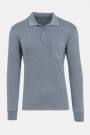 Men's Grey Polo T-shirt with Pocket