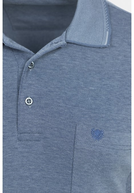 Men's Blue Polo T-shirt with Pocket