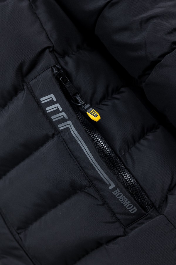 Men's Black Jacket with detachable Hood