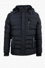 Men's Black Jacket with detachable Hood